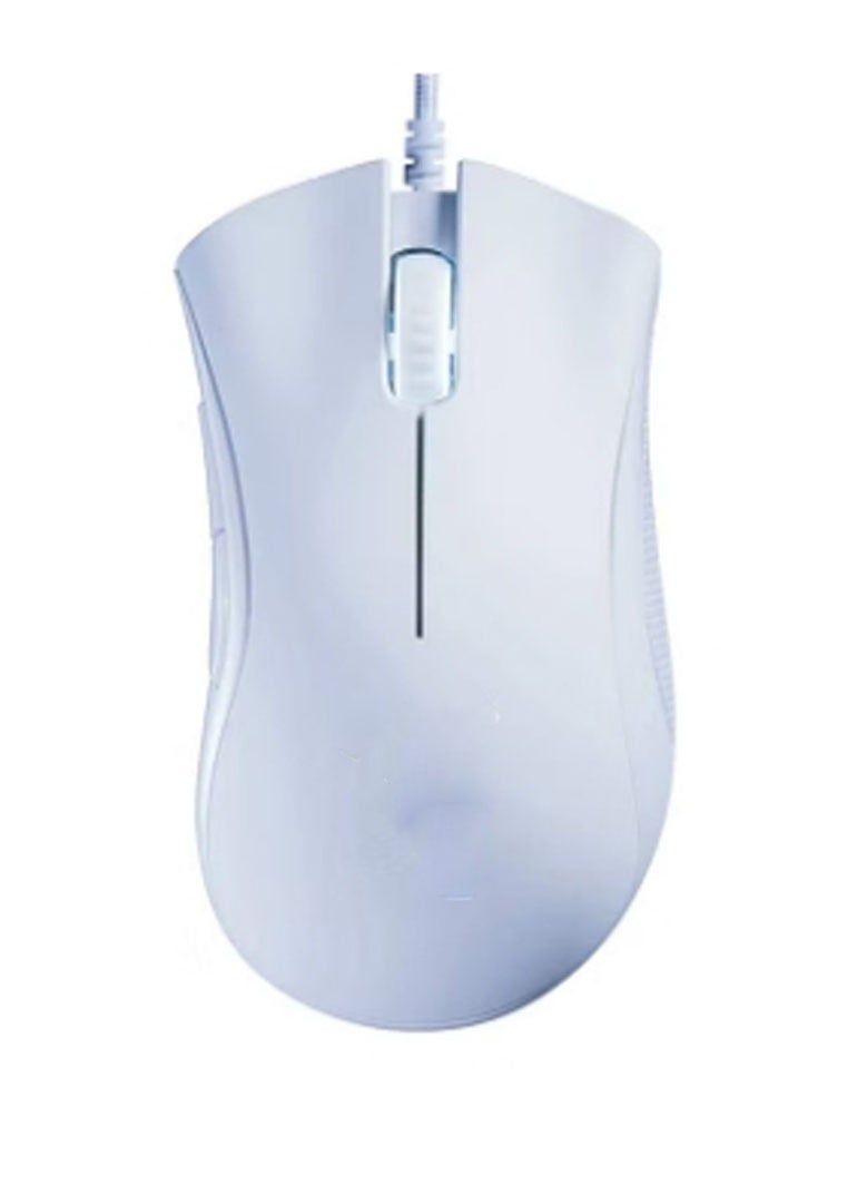 Wire Gaming Mouse with 6,400 DPI Optical Sensor - Mercury White - Image 2